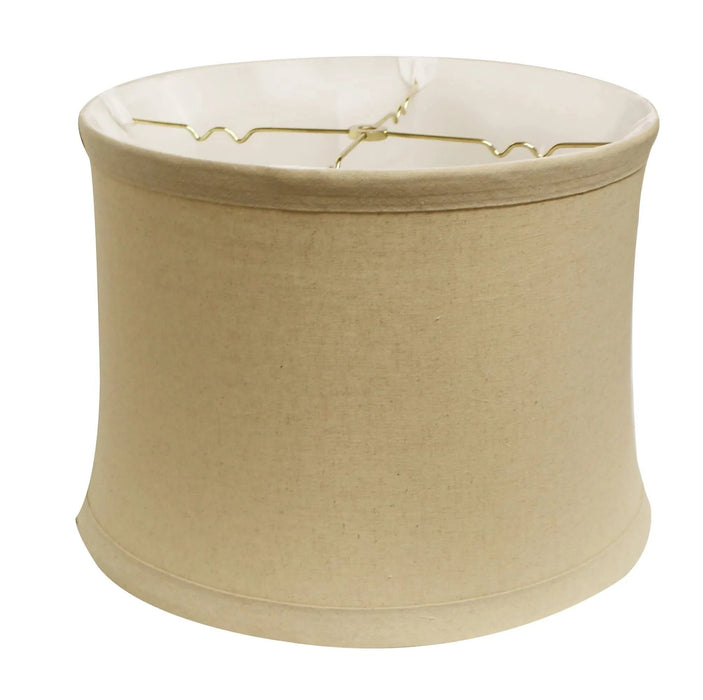 Drum No Hug with 1' Trim Softback Lampshade with Washer Fitter, Dune Default -DTYStore