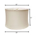 Drum No Hug with 1' Trim Softback Lampshade with Washer Fitter, Snow Default -DTYStore