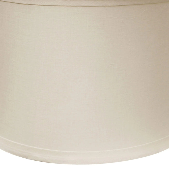 Drum No Hug with 1' Trim Softback Lampshade with Washer Fitter, Snow Default -DTYStore