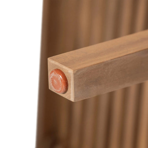 Durable 7 - Piece Patio Furniture Set Acacia Wood Table and 6 Heavy-Duty Cushioned Chairs, Brown Default -DTYStore