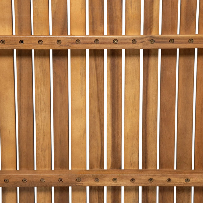 Durable 7 - Piece Patio Furniture Set Acacia Wood Table and 6 Heavy-Duty Cushioned Chairs, Natural Default -DTYStore