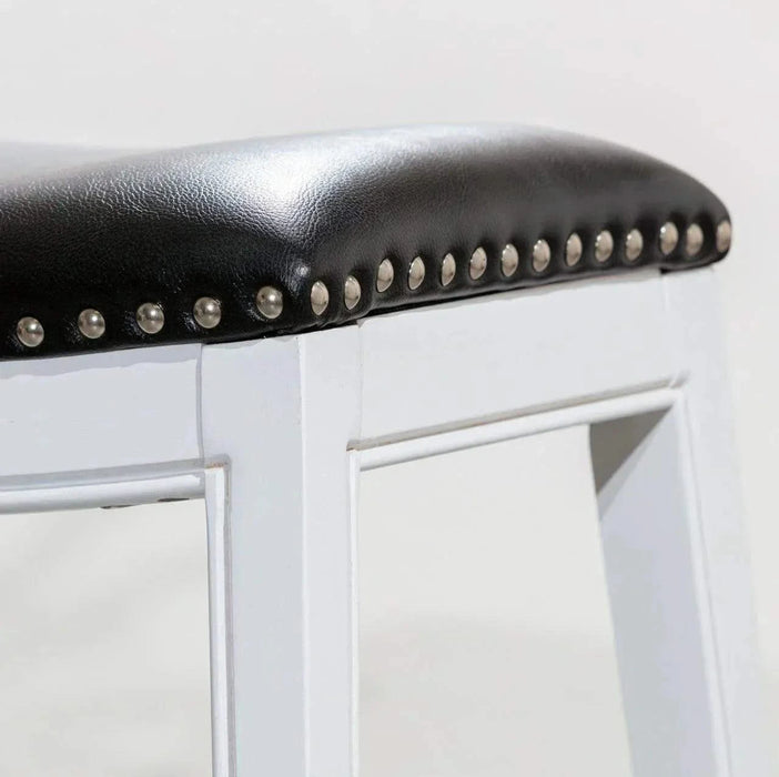 Durango Bonded Leather Saddle Stool, 24" Counter Stool or 30" Bar Stool -DTYStore