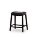 Durango Bonded Leather Saddle Stool, 24" Counter Stool or 30" Bar Stool 24" Counter Height Espresso Black Leather -DTYStore