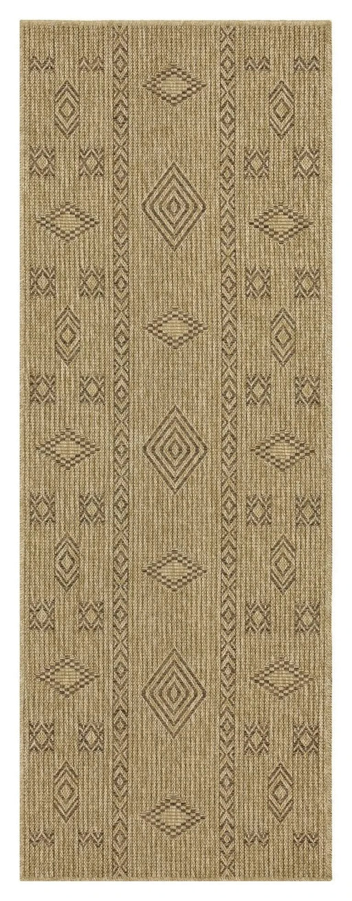Earth GC_NTL1002 Jute/Mocha 5 ft. 3 in. x 7 ft. 3 in. Indoor/Outdoor Area Rug Default -DTYStore