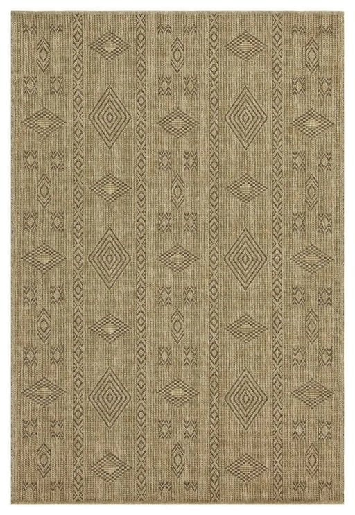 Earth GC_NTL1002 Jute/Mocha 5 ft. 3 in. x 7 ft. 3 in. Indoor/Outdoor Area Rug Default -DTYStore