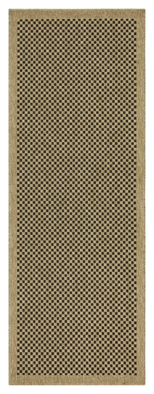 Earth GC_NTL1003 Jute/Black 7 ft. 10 in. x 10 ft. 3 in. Indoor/Outdoor Area Rug Default -DTYStore