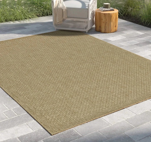 Earth GC_NTL1004 Jute/Jute 7 ft. 10 in. x 10 ft. 3 in. Indoor/Outdoor Area Rug Default -DTYStore