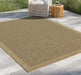 Earth GC_NTL1005 Jute/Mocha 7 ft. 10 in. x 10 ft. 3 in. Indoor/Outdoor Area Rug Default -DTYStore