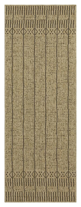 Earth GC_NTL1008 Jute/Black 7 ft. 10 in. x 10 ft. 3 in. Indoor/Outdoor Area Rug Default -DTYStore