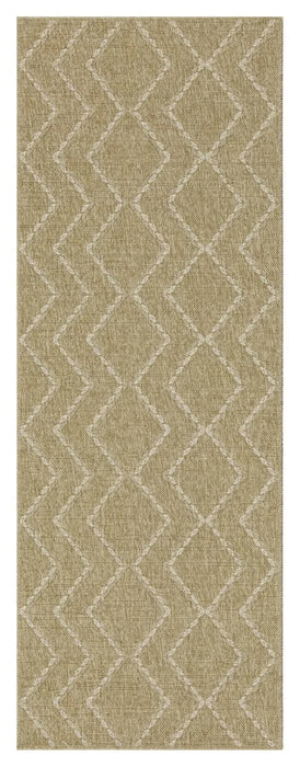 Earth GC_NTL1011 Jute/White 7 ft. 10 in. x 10 ft. 3 in. Indoor/Outdoor Area Rug Default -DTYStore