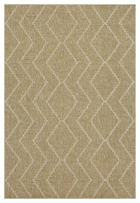 Earth GC_NTL1011 Jute/White 7 ft. 10 in. x 10 ft. 3 in. Indoor/Outdoor Area Rug Default -DTYStore