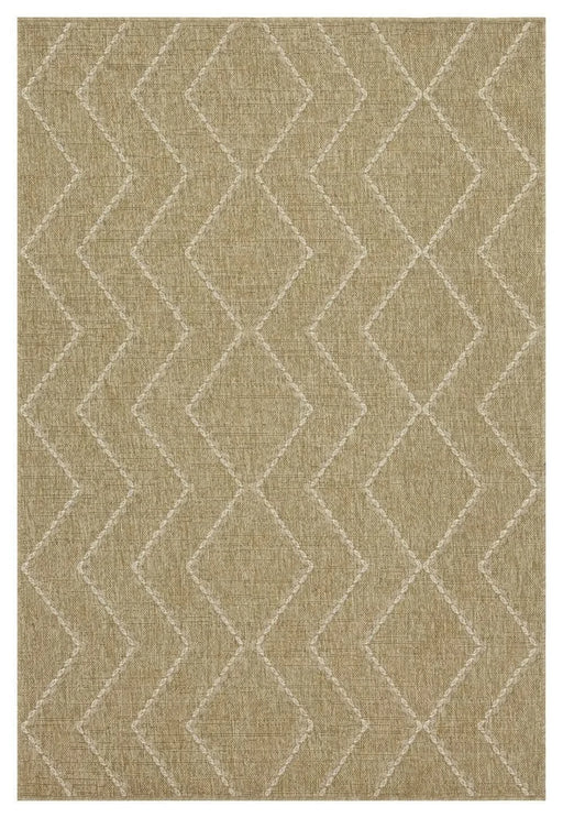 Earth GC_NTL1011 Jute/White 7 ft. 10 in. x 10 ft. 3 in. Indoor/Outdoor Area Rug Default -DTYStore