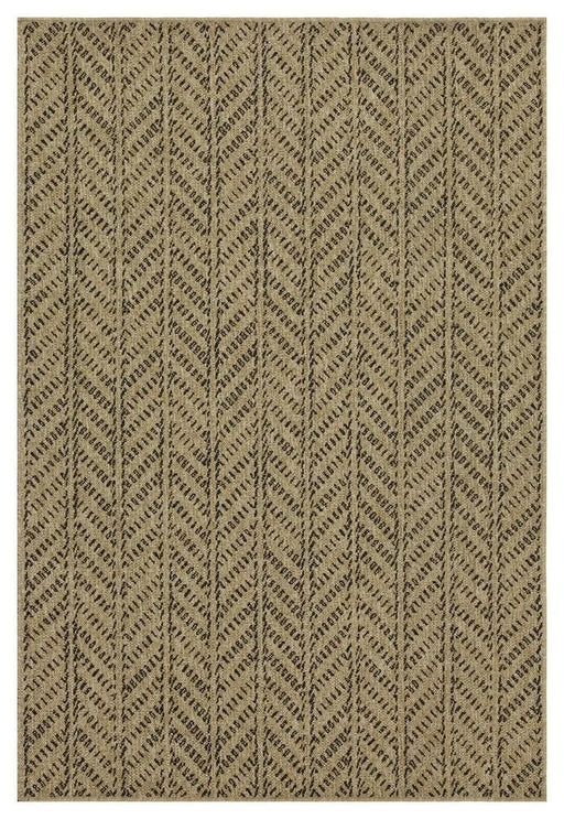 Earth GC_NTL1012 Jute/Black 7 ft. 10 in. x 10 ft. 3 in. Indoor/Outdoor Area Rug Default -DTYStore
