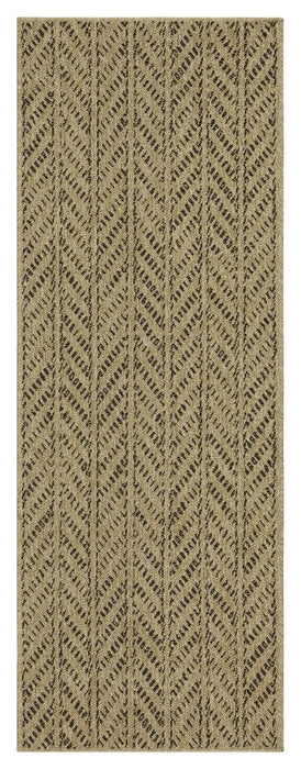 Earth GC_NTL1012 Jute/Black 7 ft. 10 in. x 10 ft. 3 in. Indoor/Outdoor Area Rug Default -DTYStore
