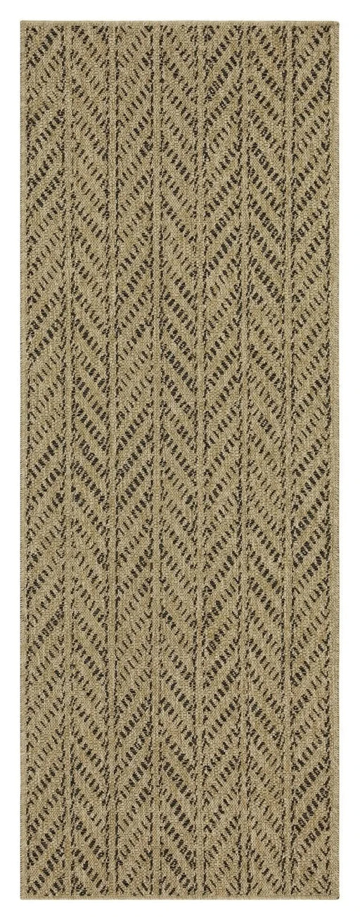 Earth GC_NTL1012 Jute/Black 7 ft. 10 in. x 10 ft. 3 in. Indoor/Outdoor Area Rug Default -DTYStore