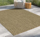 Earth GC_NTL1013 Jute/Mocha 7 ft. 10 in. x 10 ft. 3 in. Indoor/Outdoor Area Rug Default -DTYStore