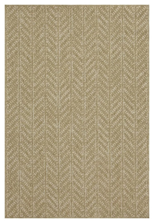 Earth GC_NTL1014 Jute/White 7 ft. 10 in. x 10 ft. 3 in. Indoor/Outdoor Area Rug Default -DTYStore
