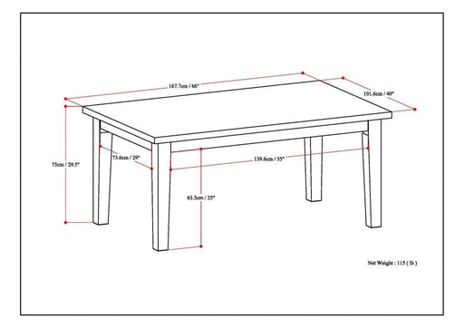 Eastwood Dining Table in Walnut Default -DTYStore