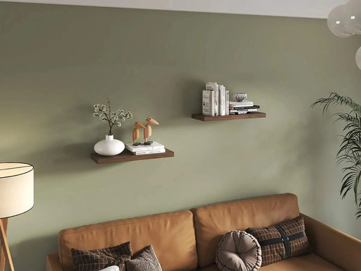 Ecco 31.5' Wide Floating Shelves Set Of 2, Shelves For Wall Decor For Bedroom, Bathroom Storage Shelves, Book Shelves For Living Room Default -DTYStore