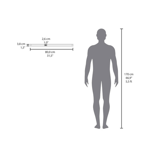 Ecco 31.5' Wide Floating Shelves Set of 2, Shelves for Wall Decor for Bedroom, Bathroom Storage Shelves, Book Shelves for Living Room Default -DTYStore