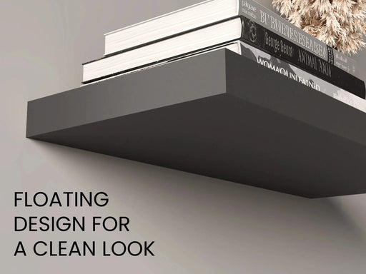 Ecco 31.5' Wide Floating Shelves Set of 2, Shelves for Wall Decor for Bedroom, Bathroom Storage Shelves, Book Shelves for Living Room Default -DTYStore