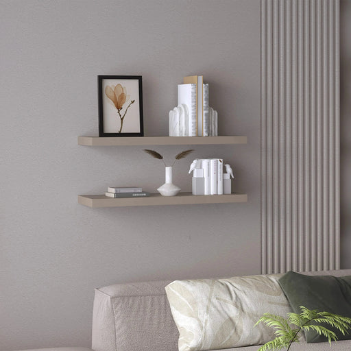Ecco 31.5' Wide Floating Shelves Set of 2, Shelves for Wall Decor for Bedroom, Bathroom Storage Shelves, Book Shelves for Living Room Default -DTYStore