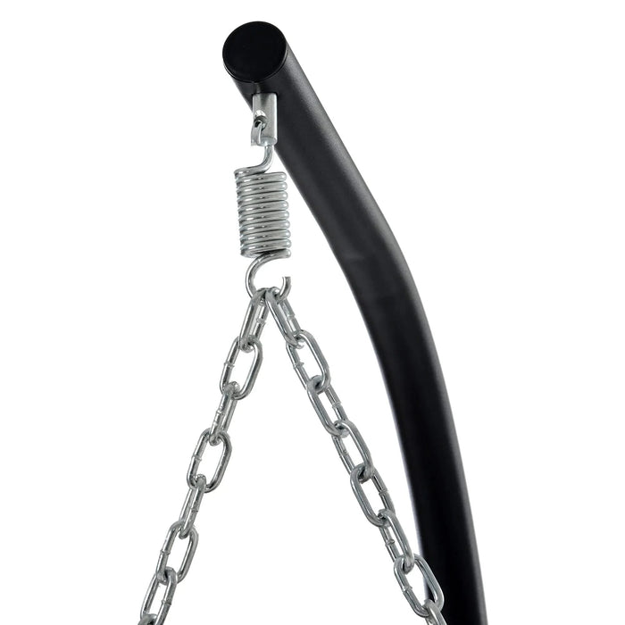 Egg Chair with Stand Indoor Outdoor Swing Chair Patio Wicker Hanging Egg Chair Hanging Basket Chair Hammock Chair with Stand for Bedroom Living Room Balcony Default -DTYStore