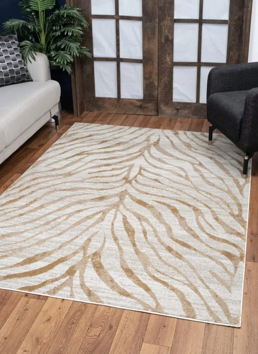 Elegance GC_CNC6007 Gold 7 ft. 10 in. x 10 ft. 3 in. Area Rug Default -DTYStore