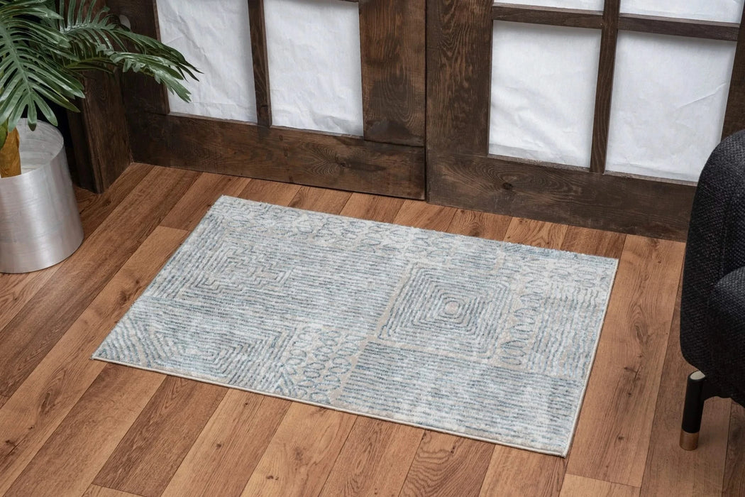 Elegance GC_CNC6009 Blue 7 ft. 10 in. x 10 ft. 3 in. Area Rug Default -DTYStore