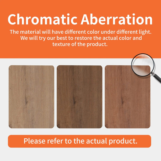 Elegant 48' Freestanding Bathroom Vanity with Double Resin Sink and Storage Rack, Soft Close Doors, Imitative Oak Finish Default -DTYStore