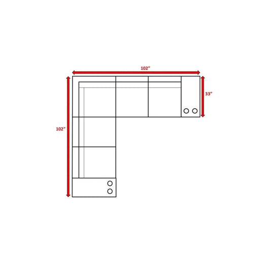 Elegant 7-Piece Rattan Sectional Sofa Set with Cushions in Grey Mix - Durable Wicker and Aluminum Frame Default -DTYStore