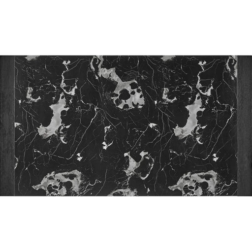 Elegant Black Dining Table with Faux Marble Top and (4) Charcoal Padded Chairs Default -DTYStore