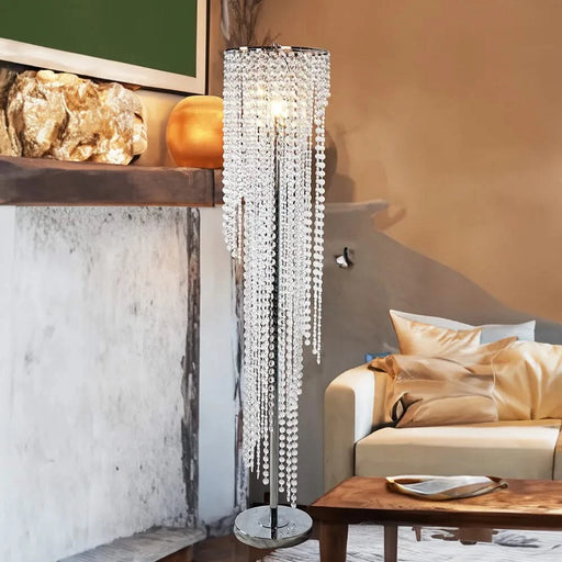 Elegant Crystal Floor Lamp Default -DTYStore