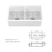 Elegant Dual Mount 32' Undermount Double Bowl Ceramic Kitchen Sink in White Default -DTYStore