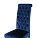 Elegant George Hi-Back KD Dining Chair Set of 2 with Tufted Velvet in Navy Blue Default -DTYStore