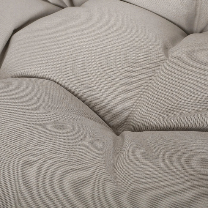 Elegant MALIA Outdoor/Indoor Wicker Hanging Chair with Cushion, Brown+Beige, Faux Rattan, 34.50x25.00x46.25 inches Default -DTYStore