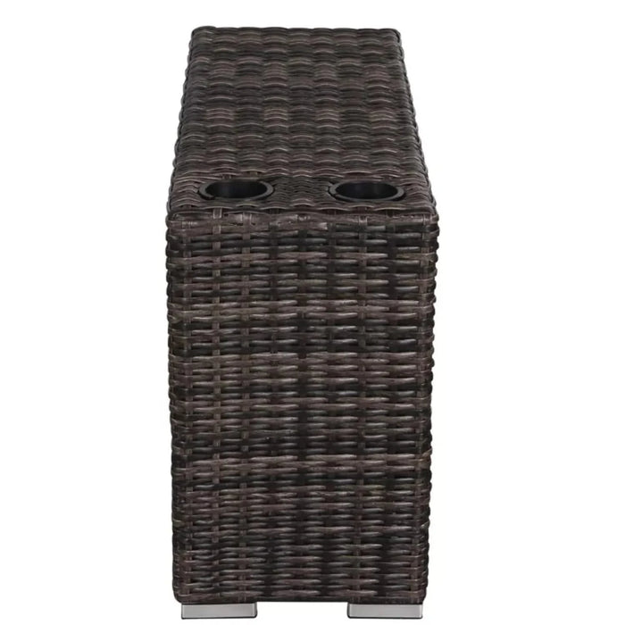 Elegant Outdoor 8-Person Seating Group with Cushions, Espresso Wicker, 130 inch Default -DTYStore