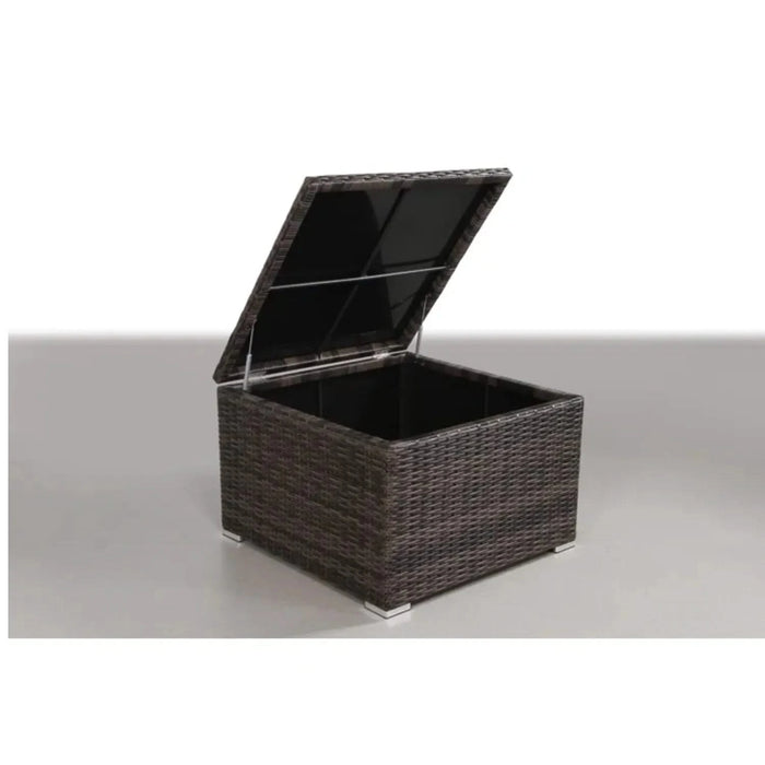 Elegant Outdoor Rattan Wicker 6-Person Seating Group with Cushions, Espresso, Aluminum & HDPE Default -DTYStore