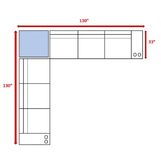 Elegant Outdoor Rattan Wicker 6-Person Seating Group with Cushions, Espresso, Aluminum & HDPE Default -DTYStore