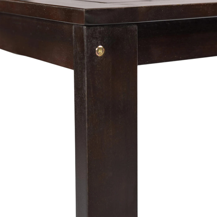 Elegant Patio Dining Set with Removable Cushions in Dark Brown Acacia Wood for Outdoor Spaces Default -DTYStore