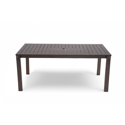 Elegant Patio Dining Set with Removable Cushions in Dark Brown Acacia Wood for Outdoor Spaces Default -DTYStore