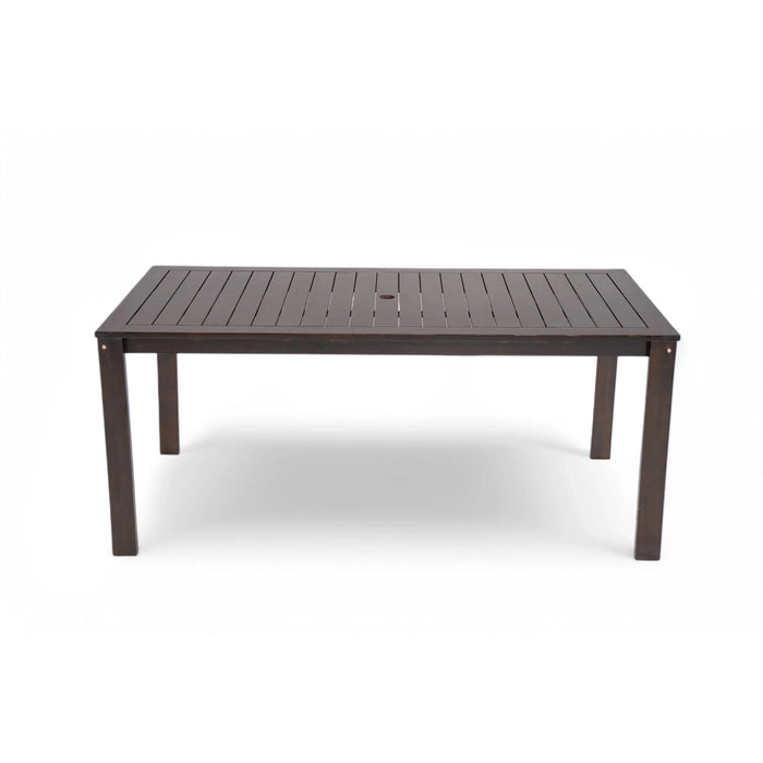 Elegant Patio Dining Set with Removable Cushions in Dark Brown Acacia Wood for Outdoor Spaces Default -DTYStore