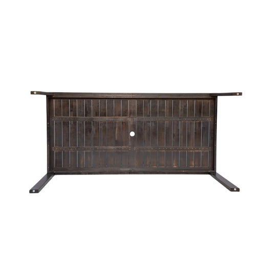 Elegant Patio Dining Set with Removable Cushions in Dark Brown Acacia Wood for Outdoor Spaces Default -DTYStore