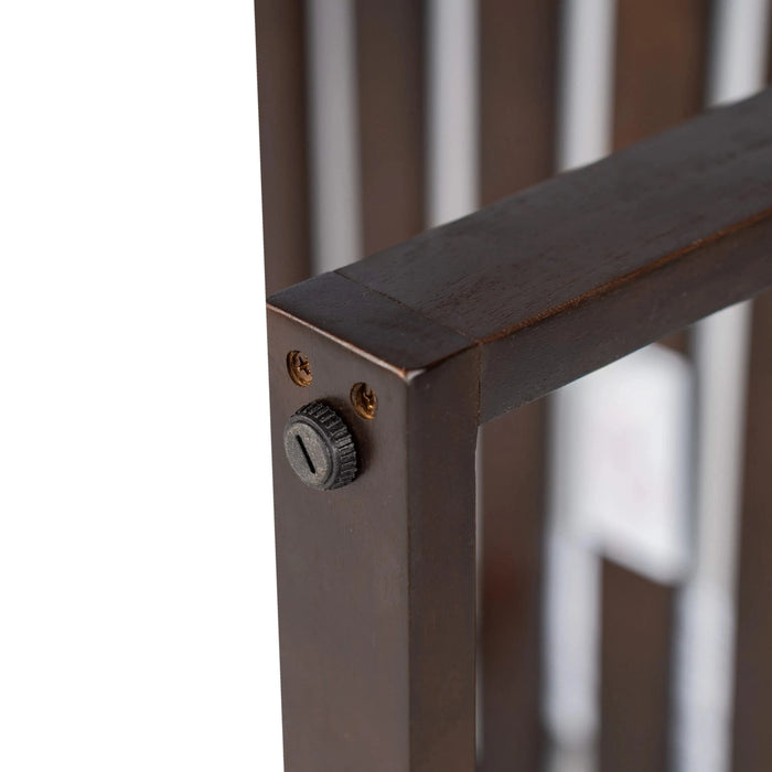 Elegant Patio Dining Set with Removable Cushions in Dark Brown Acacia Wood for Outdoor Spaces Default -DTYStore