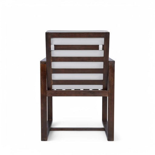 Elegant Patio Dining Set with Removable Cushions in Dark Brown Acacia Wood for Outdoor Spaces Default -DTYStore