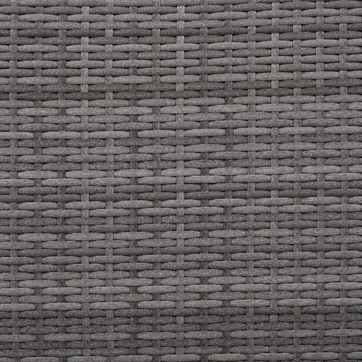 Elegant Patio Furniture Set Outdoor Daybed Rattan Sectional with Cushions and Center Table, Grey, Iron + Rattan Default -DTYStore