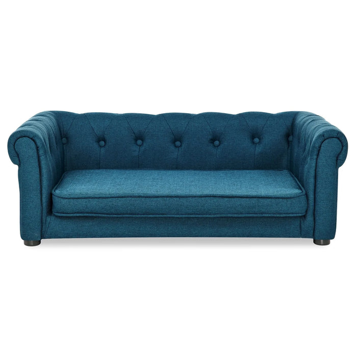 Elegant Rectangle Pet Bed, Durable Elevated Dog Sofa Bed, Comfortable Dog Couch, Blue Foam, 40'*23'*14' Default -DTYStore