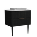 Elena 30 Modern Bathroom Vanity with Sink, Black Luxury Bathroom Vanity with Ample Storage, 2 Soft Close Drawers, 2 in 1 Floating or Freestanding Design, Pre-Assembled Default -DTYStore