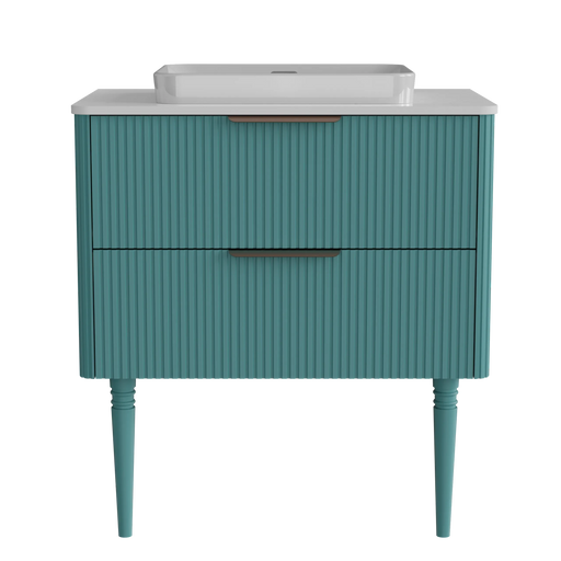 Elena 30 Modern Bathroom Vanity with Sink, Blue Luxury Bathroom Vanity with Ample Storage, 2 Soft Close Drawers, 2 in 1 Floating or Freestanding Design, Pre-Assembled Default -DTYStore