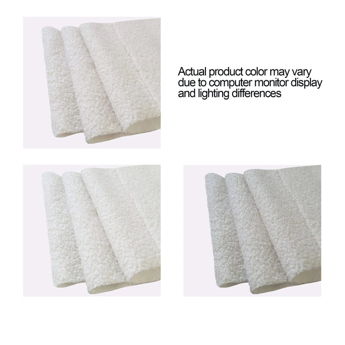 Elena Twin Size Ivory Boucle Upholstered Daybed with Ribbed Tufted Backrest in Lavish Modern Design Default -DTYStore